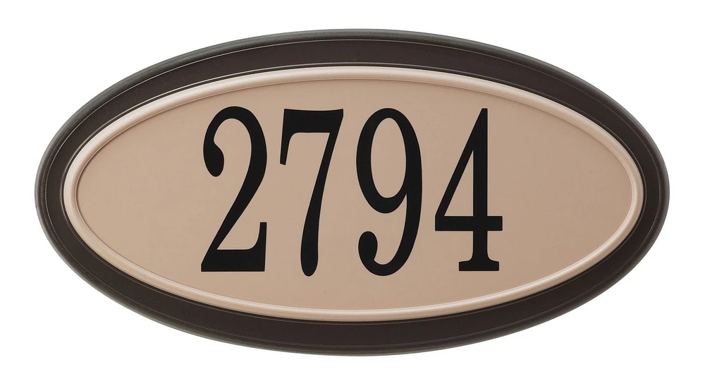 Plaque d'adresse classique ovale PRO-DF