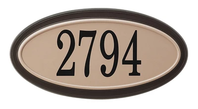 Plaque d'adresse classique ovale PRO-DF