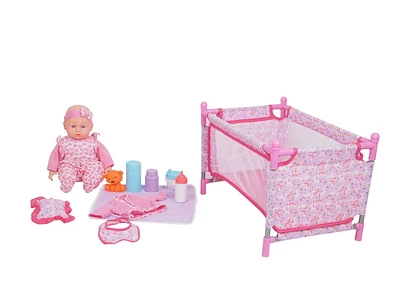 My Sweet Baby Baby Doll with Playpen Set