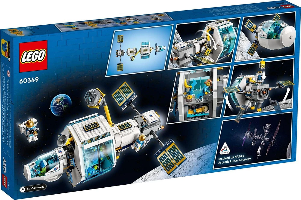LEGO City La station spatiale lunaire 60349 Ensemble de construction (500 pièces)