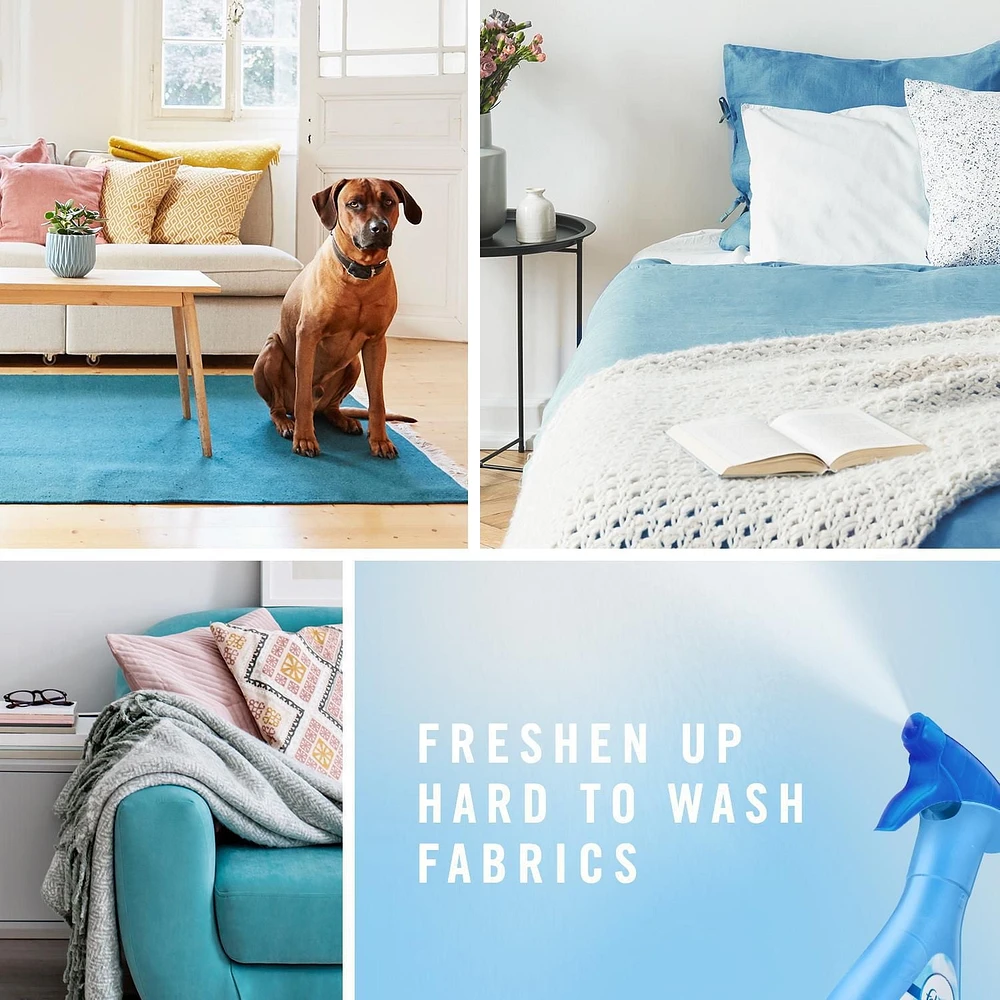 Désodorisant textile éliminateur d’odeurs en vaporisateur Febreze, parfum Downy Fraîcheur d’avril