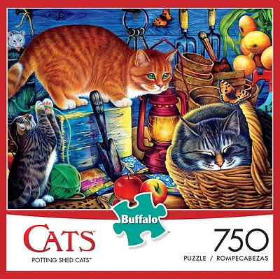 Buffalo Games Cats Le puzzle Potting Shed Cats en 750 pièces