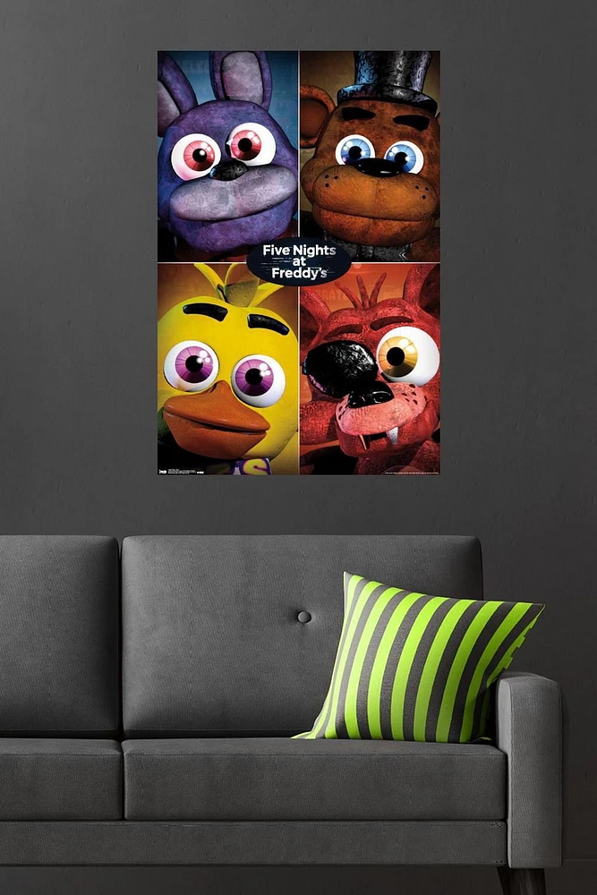 Five Nights at Freddy's - Quad Wall Poster, 22.375" x 34"