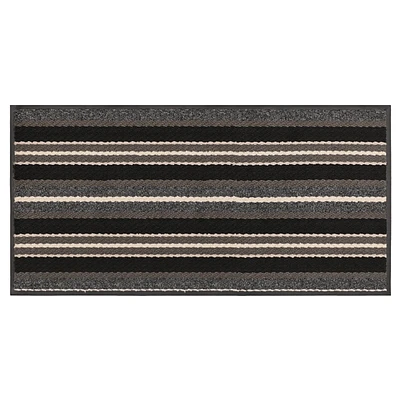 Tapis Discovery gris à endos de vinyle de 2 x 4 pi 2' x 4', Résistant Aux Taches