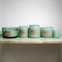 Hometrends 12oz MORNING RAIN Scented 2-wick Frosted Jar Candle, 12oz fragranced candle