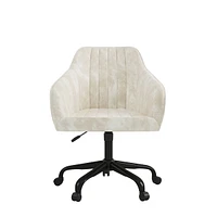 Chaise de bureau Ava, Beige
