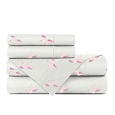 Johnson Home 200 TC Bed Sheet Set - Printed Cotton Sheets