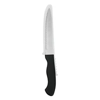 Couteau utilitaire Mainstays de 5 po en acier inoxydable avec manche en plastique noir