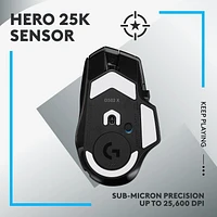 Logitech G502 X LIGHTSPEED Souris Gaming Sans Fil - Souris optique avec boutons optiques-mécaniques hybrides LIGHTFORCE  - Noir