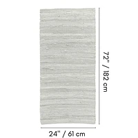 Fabstyles Cotton Solid Rug, Area Rag Rug for Living Room, Hallway, Patio