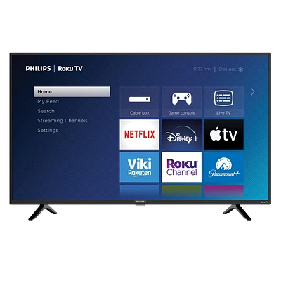 Philips FHD (1080p) Roku Smart LED TV, 3 HDMI, 1 USB