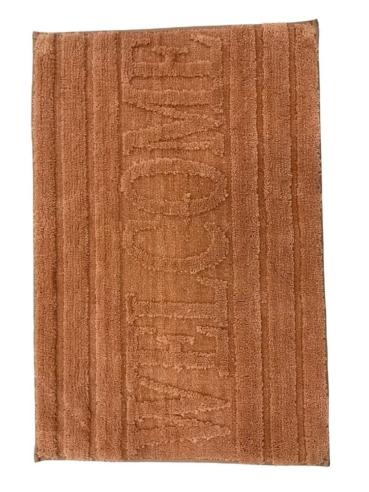 Naples Collection Microfiber Bathmat – 20 Inch x 30 Inch, Brown, Soft and Absorbent Bathroom Rug