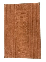 Naples Collection Microfiber Bathmat – 20 Inch x 30 Inch, Brown, Soft and Absorbent Bathroom Rug