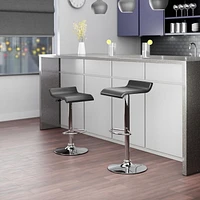 Tabourets pivotants réglables Winsome Spectrum, noir et chrome - 93329