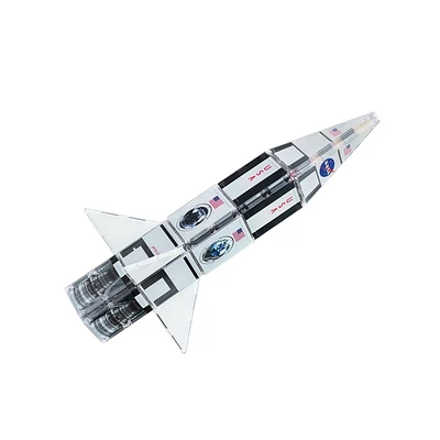 CreateOn NASA Rocketship Magnetic Tile Set