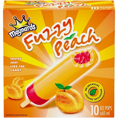 MAYNARDS® Fuzzy Peach® Ice Pops 10 x 65 ml