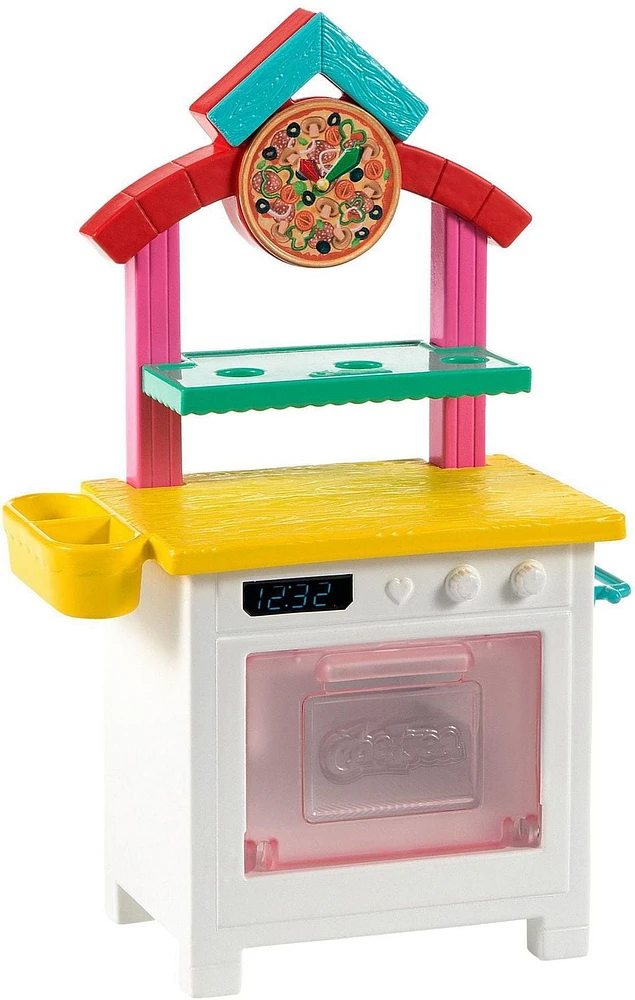 Coffret de jeu ​Barbie Chelsea Peut être Chef de pizza avec poupée Chelsea brunette