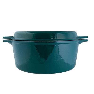 Taste of Home 7-quart Enameled Cast Iron Dutch Oven with Grill Lid