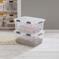 Sterilite Boîte de Rangement avec Couvercle à Charnière 56.8L 58L