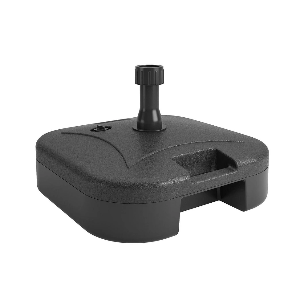 Base de parasol rechargeable en plastique robuste de 22 L de CorLiving