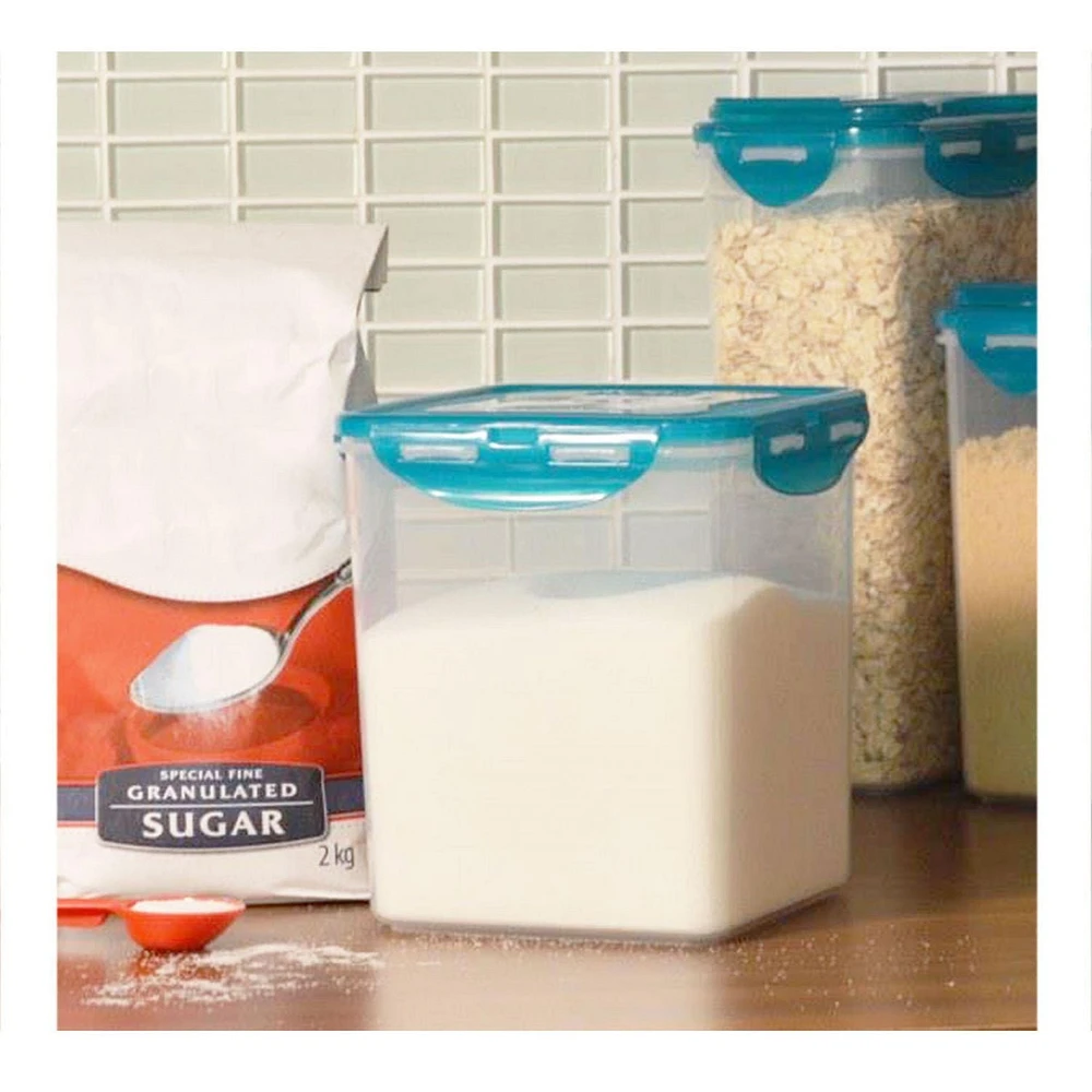 Contenant de garde-manger en plastique LocknLock - 88 oz/2,6 L - Hermétique - Couvercle à verrouillage sur 4 côtés