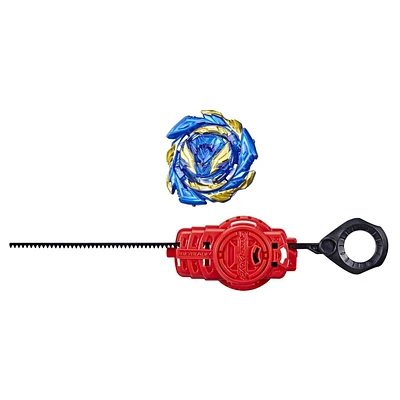 Beyblade Burst QuadDrive, Starter Pack avec toupie Salvage Valtryek V7 type attaque/endurance et lanceur, jouet pour enfants