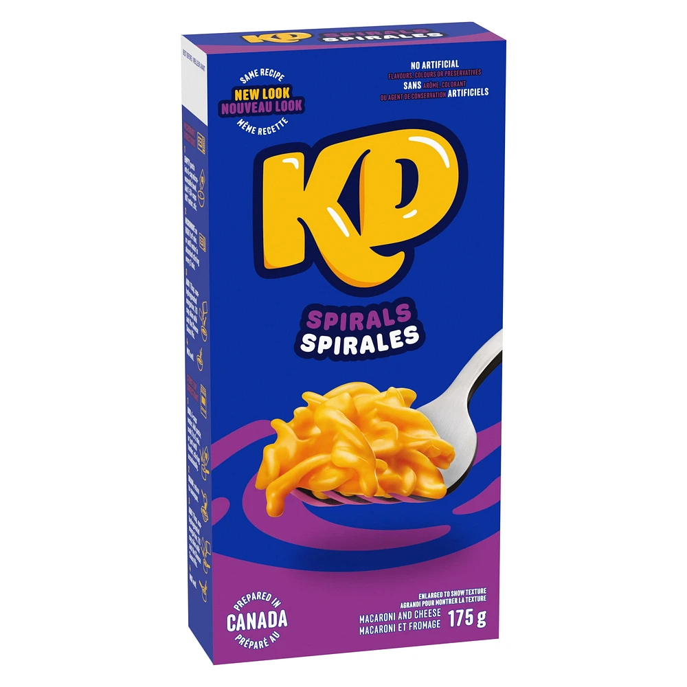 Kraft Dinner Macaroni & Cheese Spirals, 175g