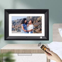 KODAK WiFi Digital Picture Frame, 10.1 Inch 1280 * 800 Resolution Touch Screen with 16GB Storage,Effortless to Set up,Share Video and Photos via E-Mail or App-Gift for Friends and Family(Grey Wood)