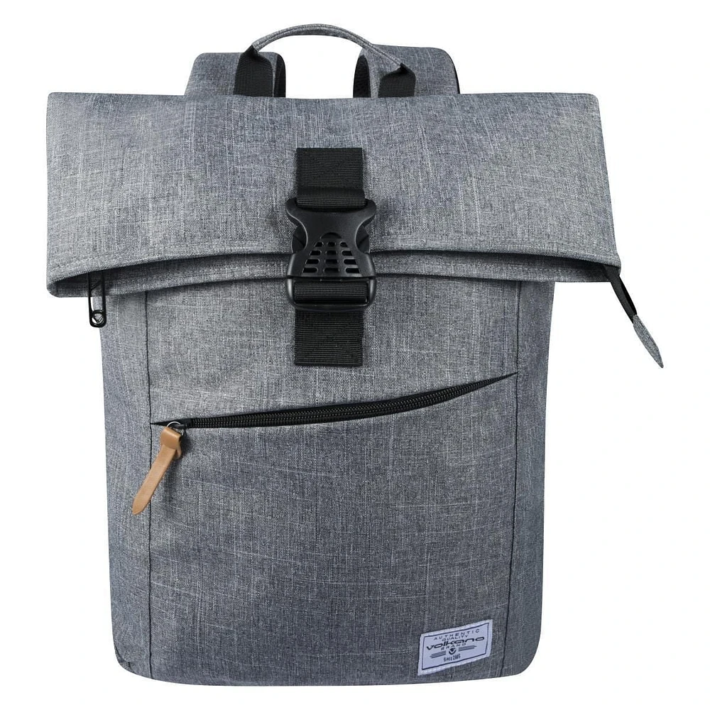 Volkano Roll-Over Grey Laptop Satchel