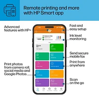 HP DeskJet 2752e All-in-One Printer w/ 3 months free ink through HP Plus, ‎Smartphone printing