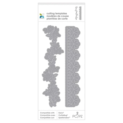 Momenta Die Cutting Template Intricate Flower Border
