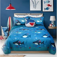 Safdie & Co. Courtepointe 3PC Ens DQ Requin