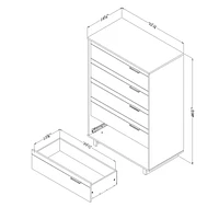 South Shore Fynn Commode 5 tiroirs