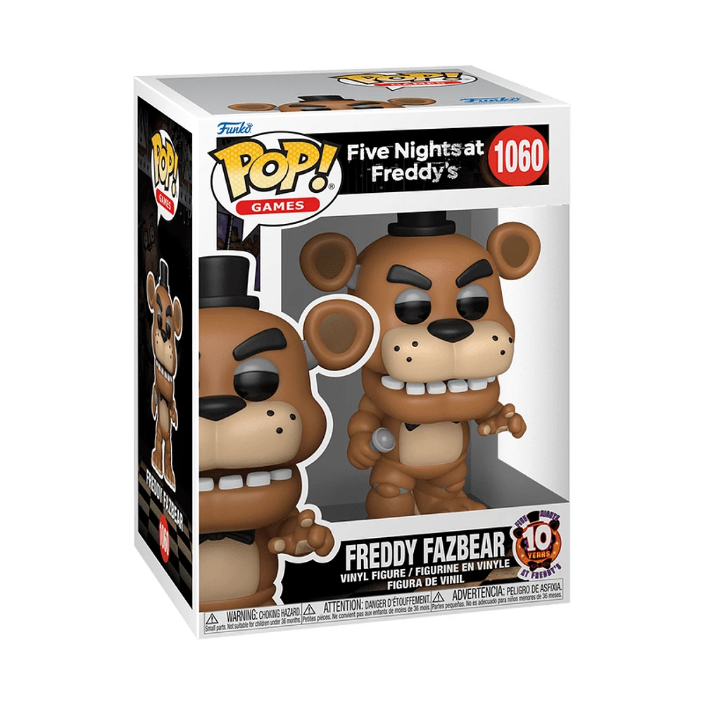 Funko Pop! Games: Five Nights at Freddy's - Freddy Fazbear (10e anniversaire) figurine en vinyle