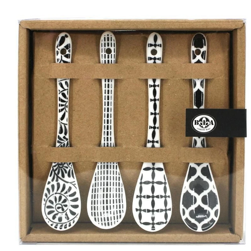 BIA B/W Condiment Spoons