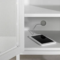 Metal Mesh 1-Door End Table from the collection Crea South Shore