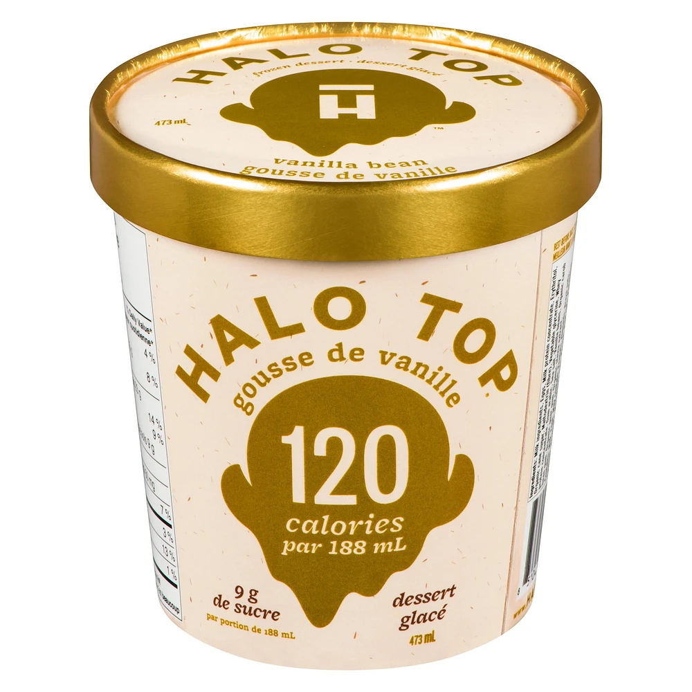 Dessert glacé Halo Top gousse de vanille