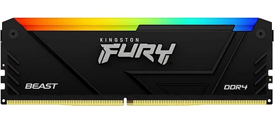 Kingston Fury 16GB Beast 3600MT/s DDR4 CL18 Desktop Memory Single Module | Intel XMP | AMD Ryzen | Plug n Play | RGB Infrared Syncing | KF436C18BB2A/16