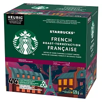 STARBUCKS French Roast Dark Roast Ground Coffee K-Cup Pods 44 ct Box