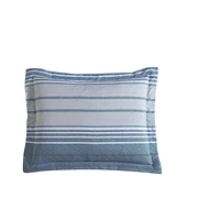 Ens. édredon Mainstays  à Quincy Rayure en microfibre Tailles: 1 Place, 2 Pl/G