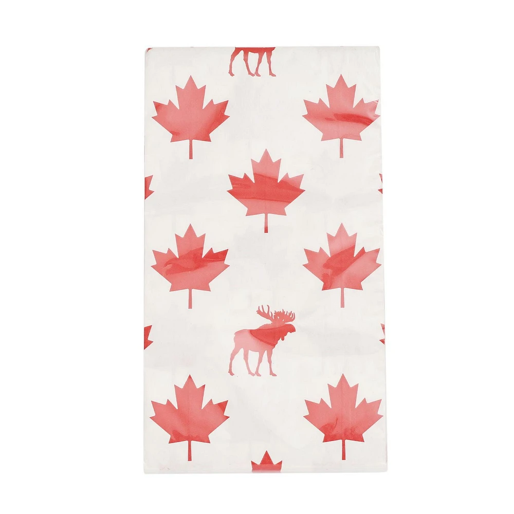 Façon de célébrer! Serviettes de table en papier orignal rouge et blanc, 20 ct