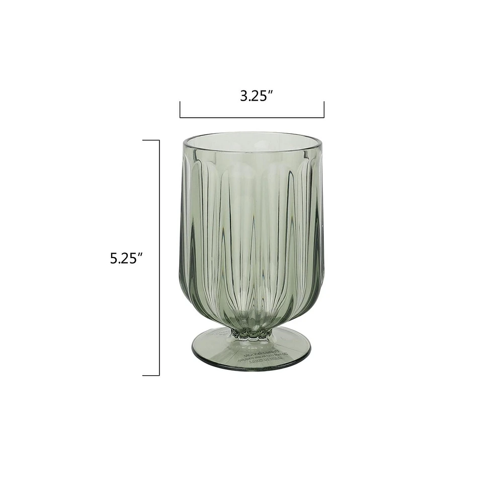 Ensemble de 4 verres à vin en Tritan vert Better Homes & Gardens de 15,6 oz