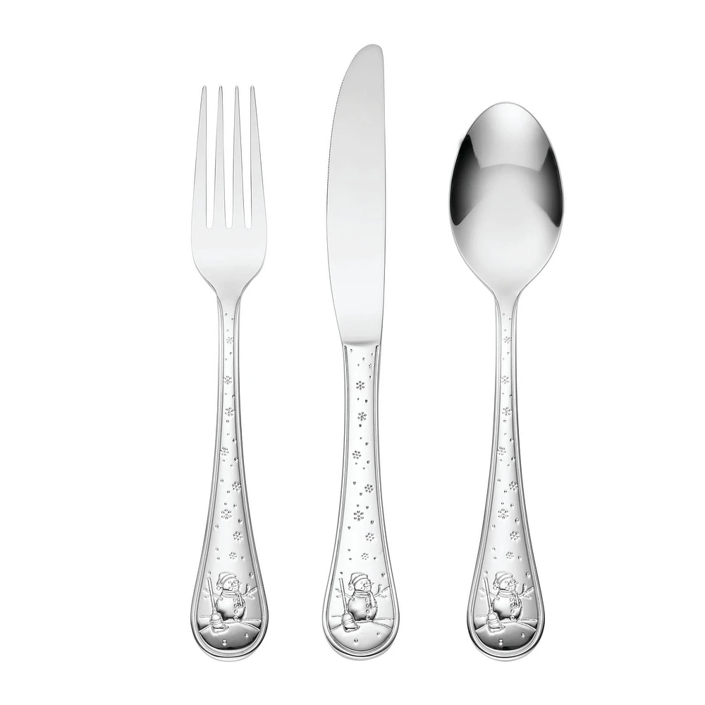 Ensemble de coutellerie de 12 pièces Bonhomme de neige ONEIDA