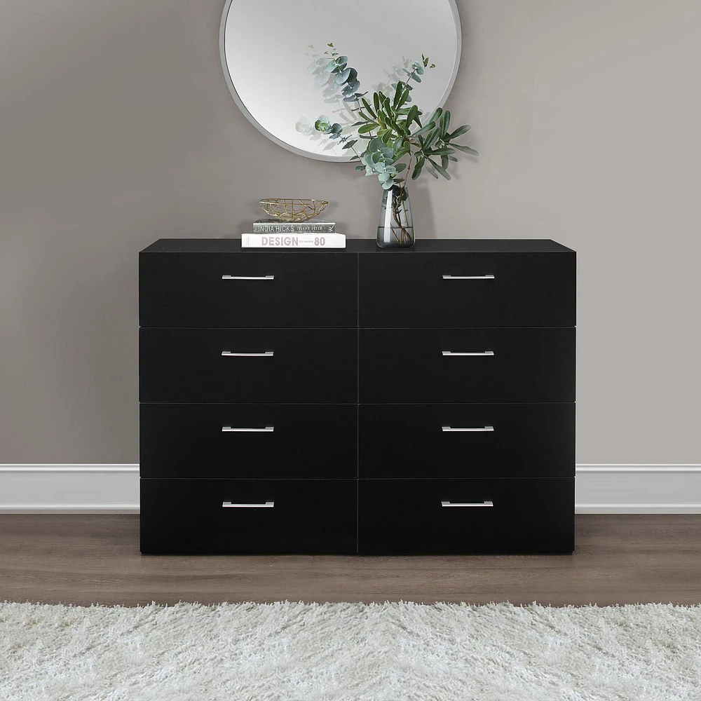 Living Essentials by Hillsdale Lundy Wood 8-Drawer Dresser