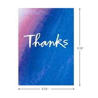 Assortiment de cartes Hallmark de remerciement, « Thanks » à l'aquarelle (48 cartes et enveloppes, pour les fêtes prénatales, les mariages, les fêtes prénuptiales et les autres occasions)