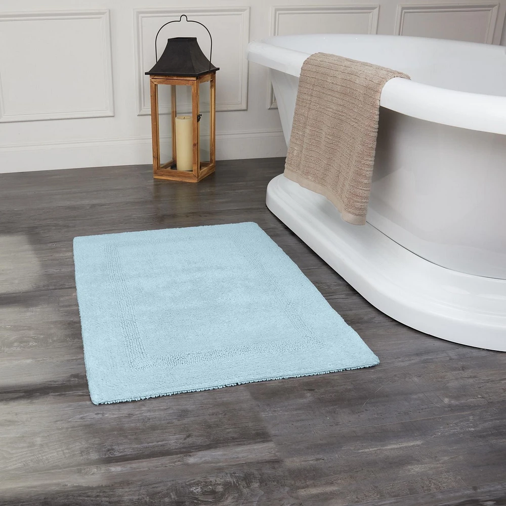 Fabstyles Basix Soft & Absorbent Reversible Cotton Bath Rug