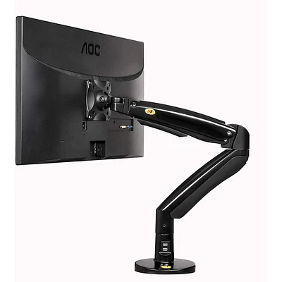 North Bayou 22"-35" Gas Strut Monitor Desktop Mount with USB Port - F100A