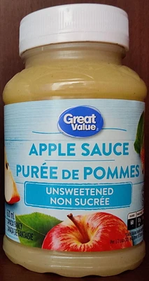 Great Value Unsweetened Applesauce 620 mL, Unsweetened Applesauce