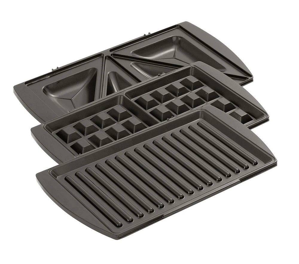 Salton Gril 3 en 1, Presse-Sandwichs et Gaufrier SM1543