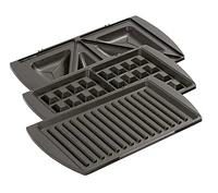 Salton Gril 3 en 1, Presse-Sandwichs et Gaufrier SM1543